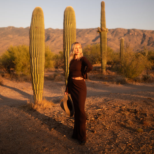 Jessie Ribbed Maxi Skirt