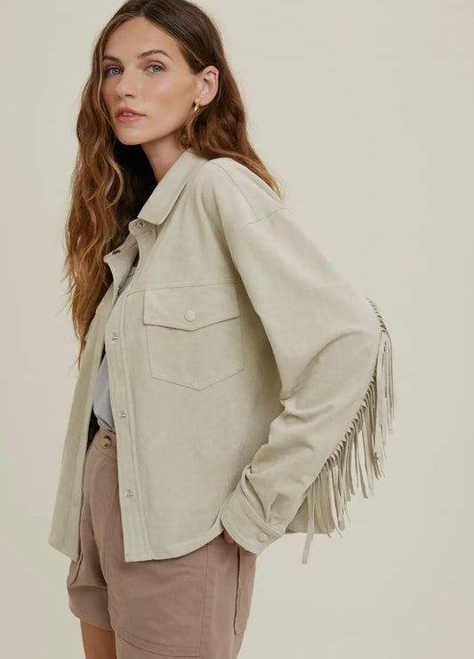 Mesa Fringe Suede Jacket
