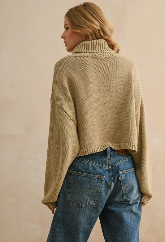 American flag cropped sweater