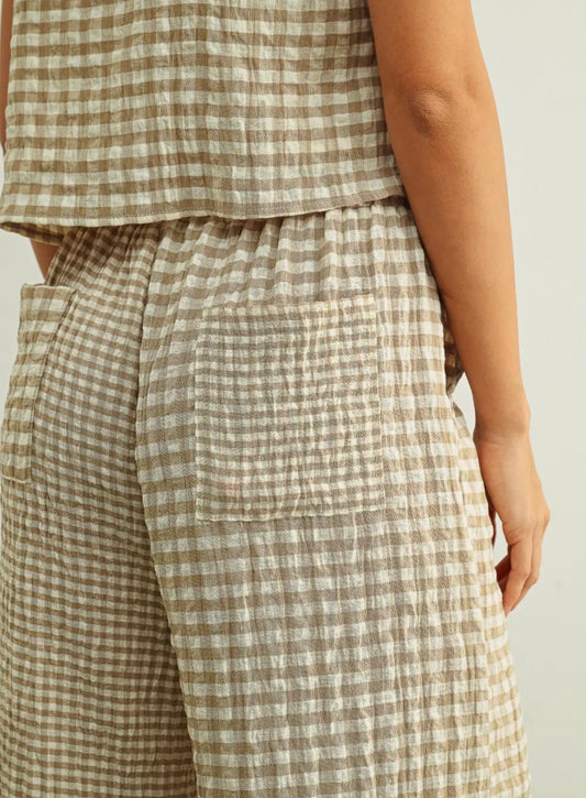 Easy Living Gingham Pants