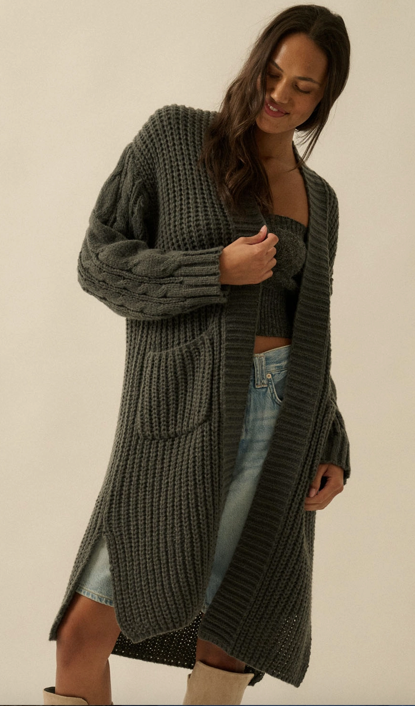 Charcoal Juniper Cardi