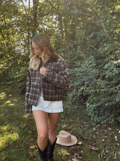 PLAID BARN JACKET