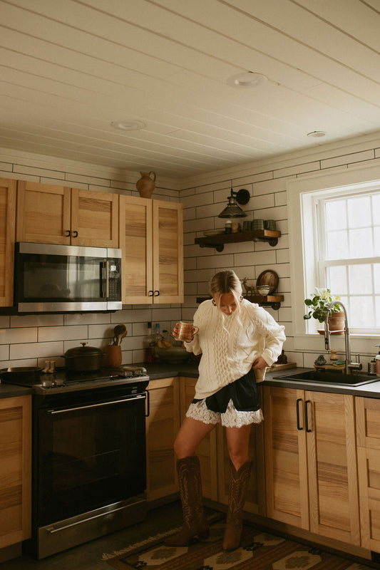 Midnight Muse Lace Shorts