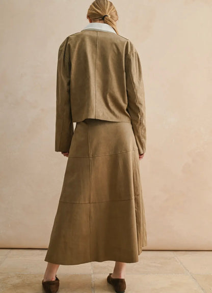 Claystone Faux Suede Jacket