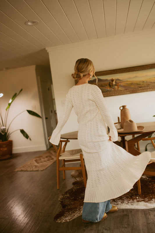 The Solstice Knit Duster