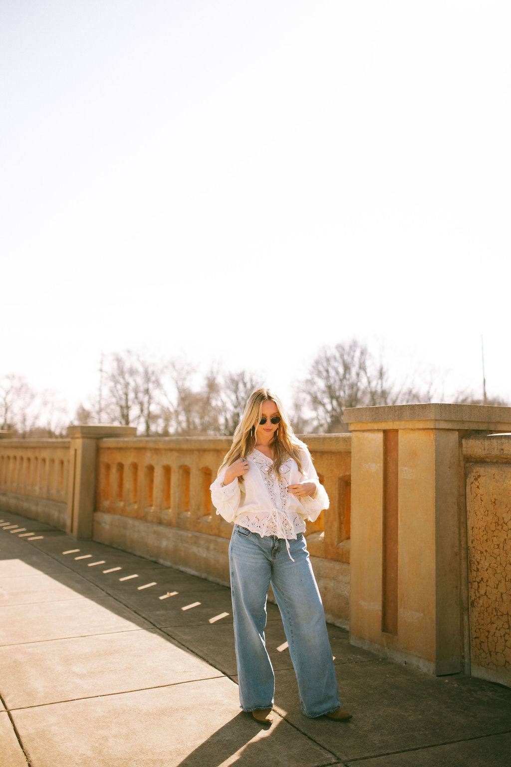Heirloom Lace Tie Blouse