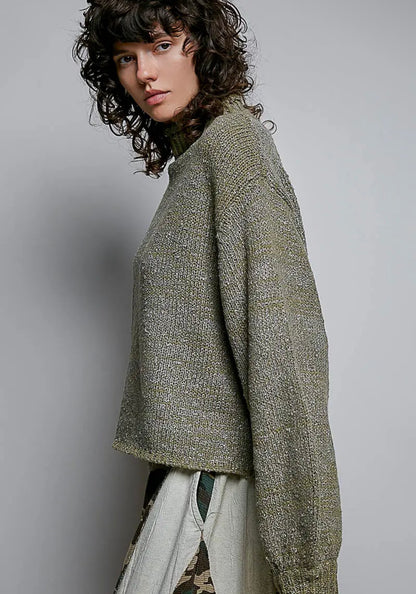 Sage Roll Neck Sweater
