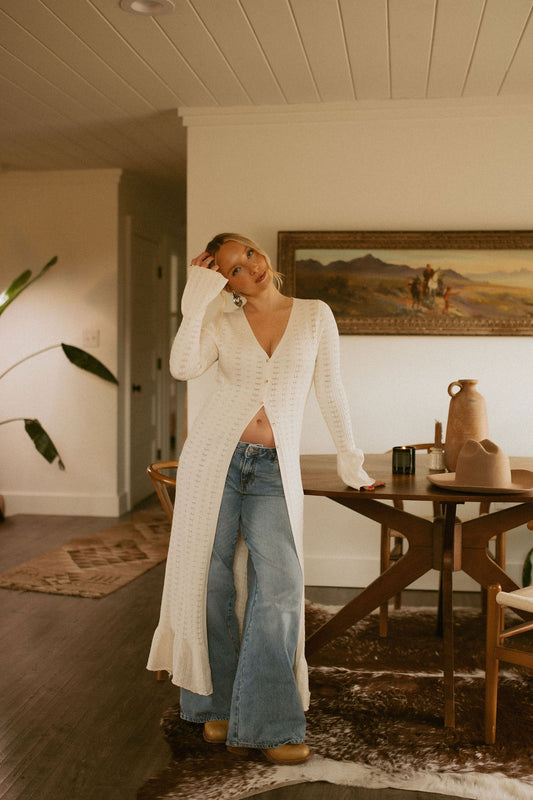 The Solstice Knit Duster