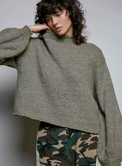 Sage Roll Neck Sweater