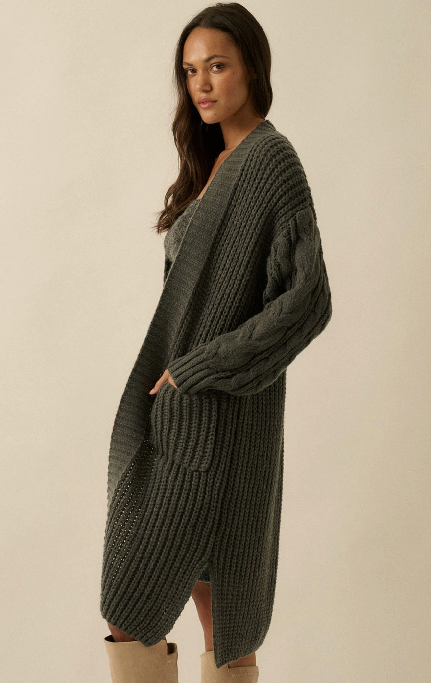 Charcoal Juniper Cardi