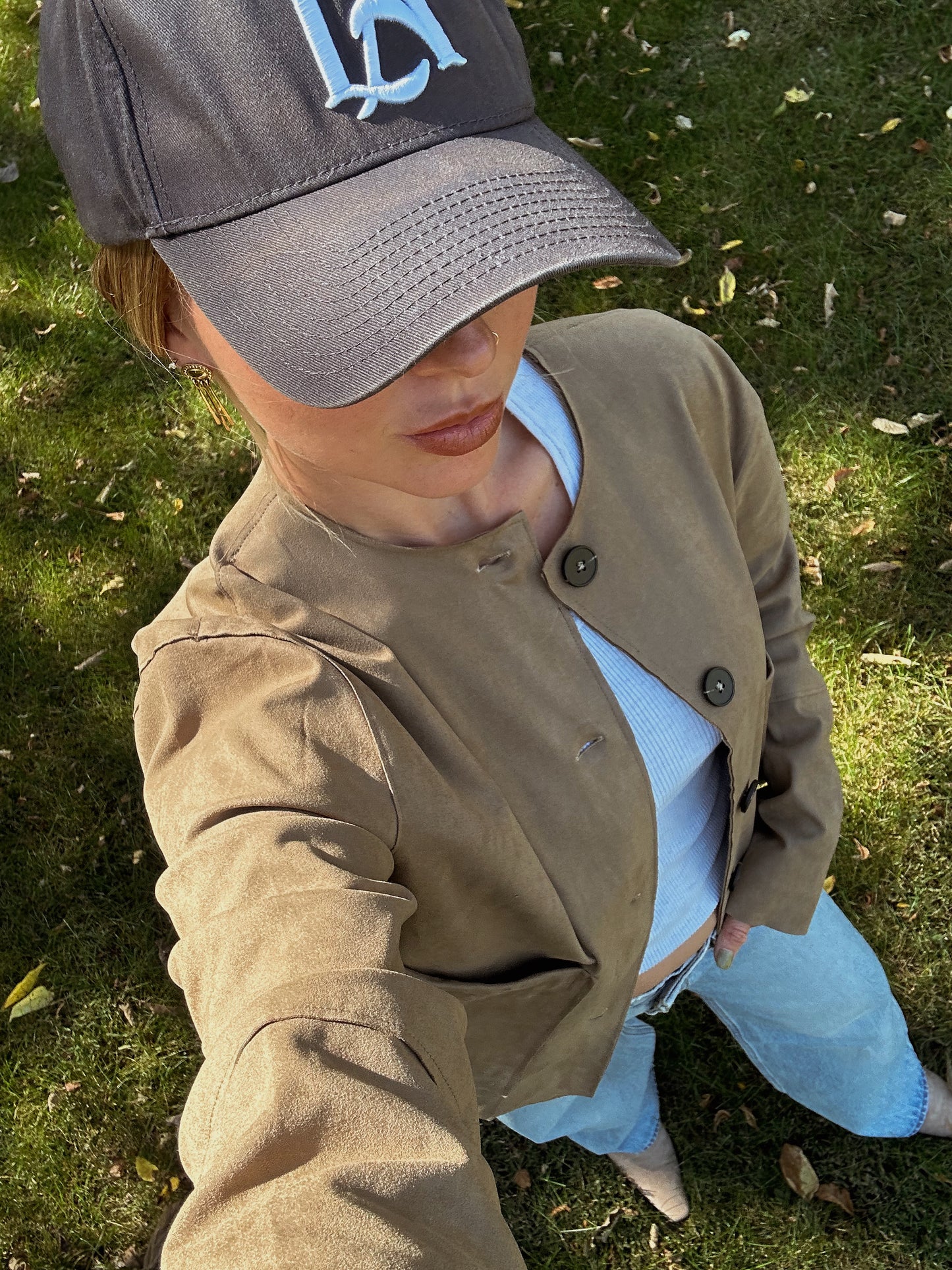 Claystone Faux Suede Jacket