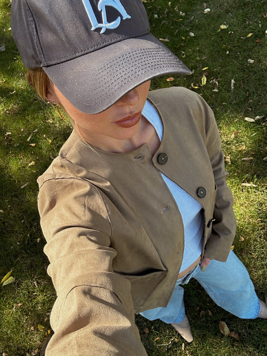 Claystone Faux Suede Jacket