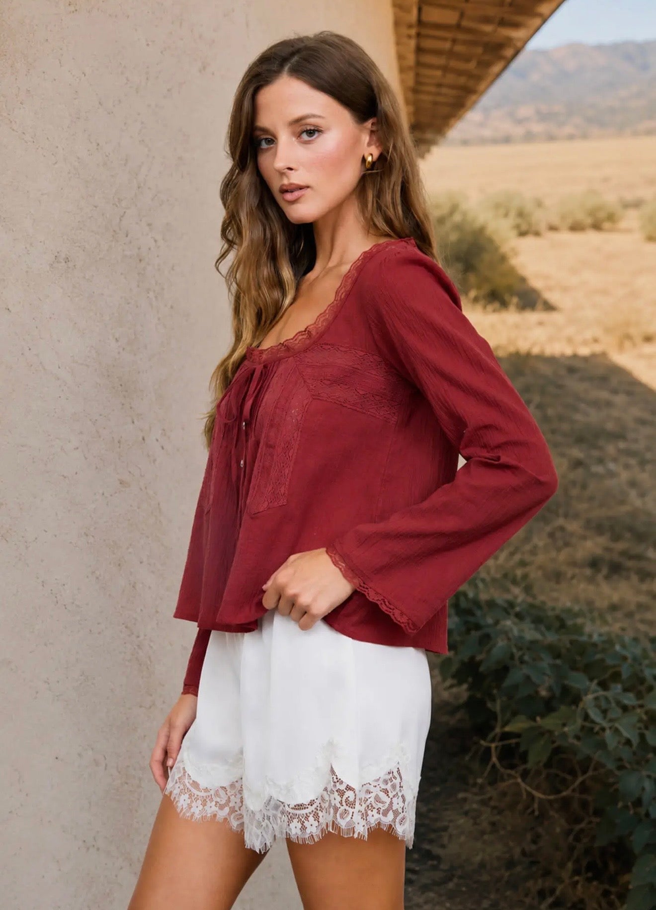 Sienna Lace Detail Blouse