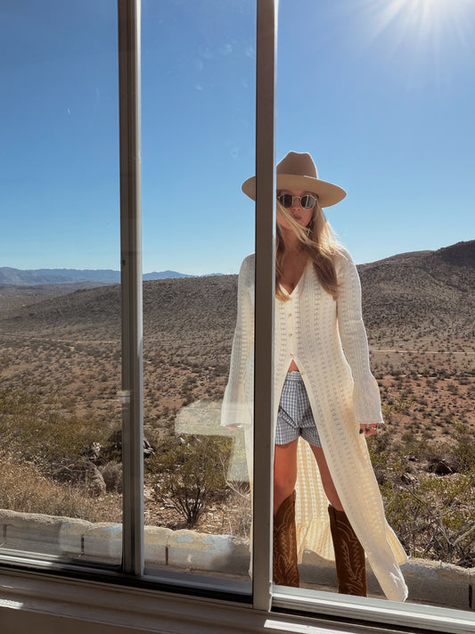 The Solstice Knit Duster