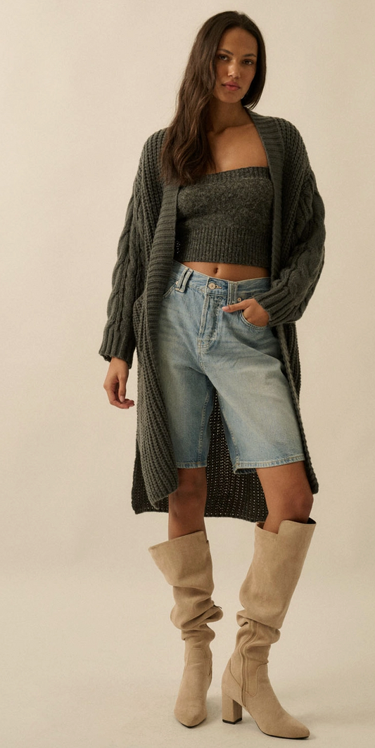 Charcoal Juniper Cardi