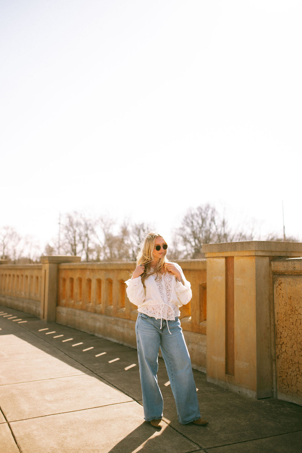 Heirloom Lace Tie Blouse