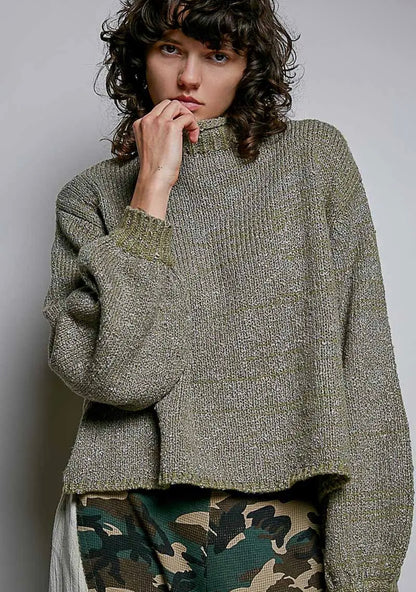 Sage Roll Neck Sweater