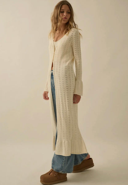 The Solstice Knit Duster
