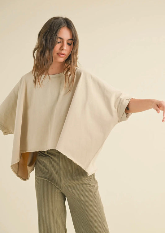Draped Sleeves Tee
