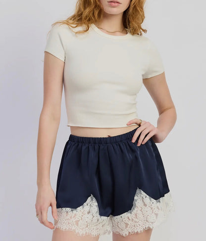 Midnight Muse Lace Shorts