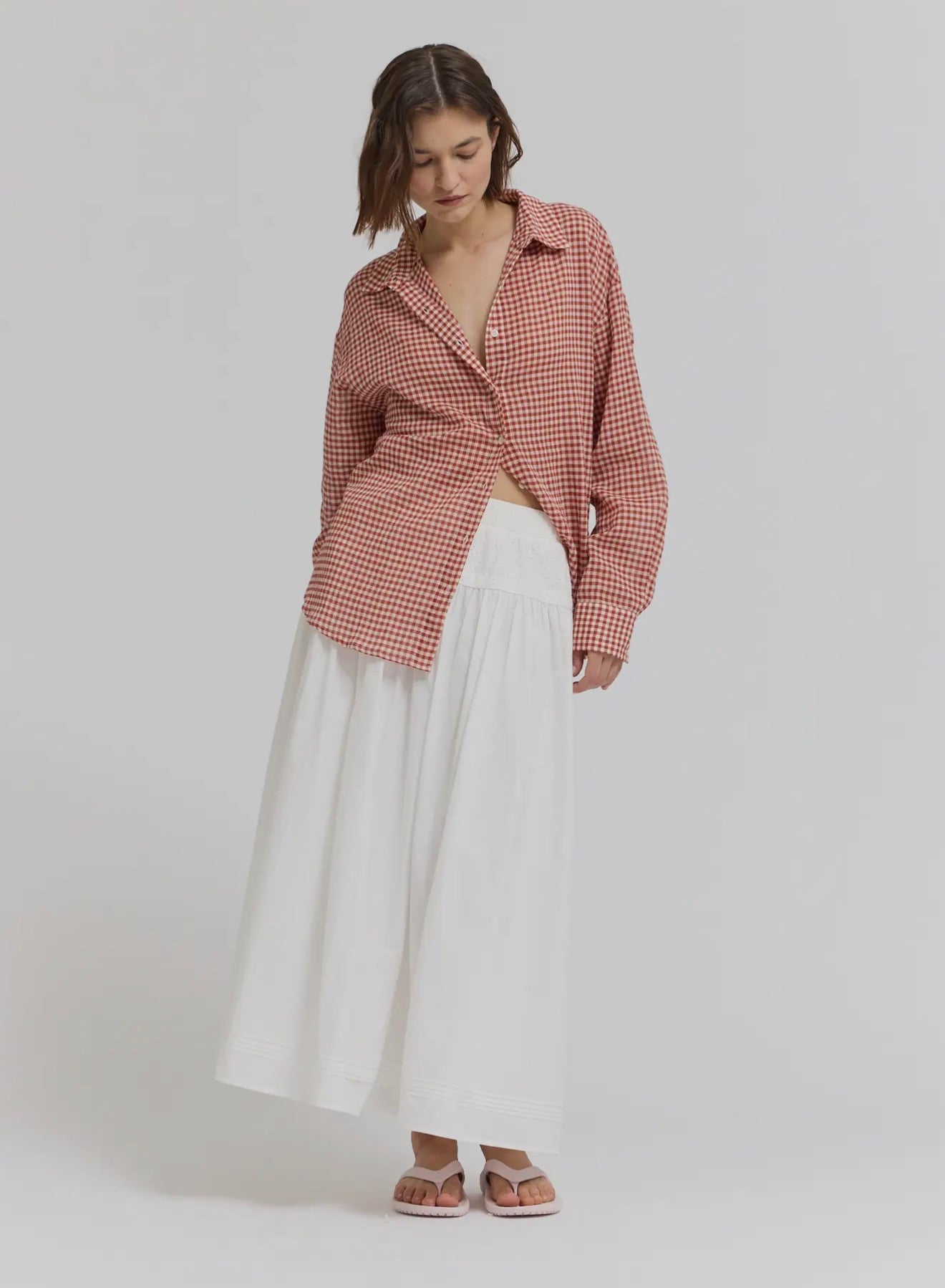 Rust Meadow Gingham Button Down