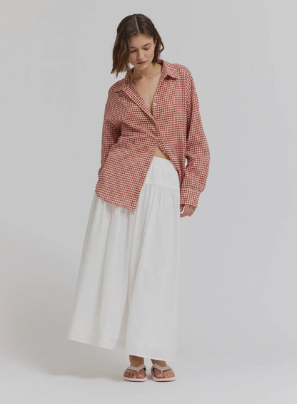 Rust Meadow Gingham Button Down