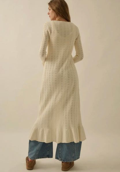 The Solstice Knit Duster