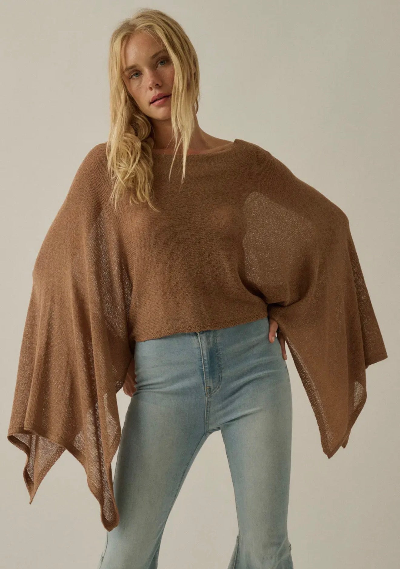 brown poncho