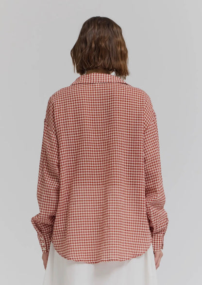 Rust Meadow Gingham Button Down