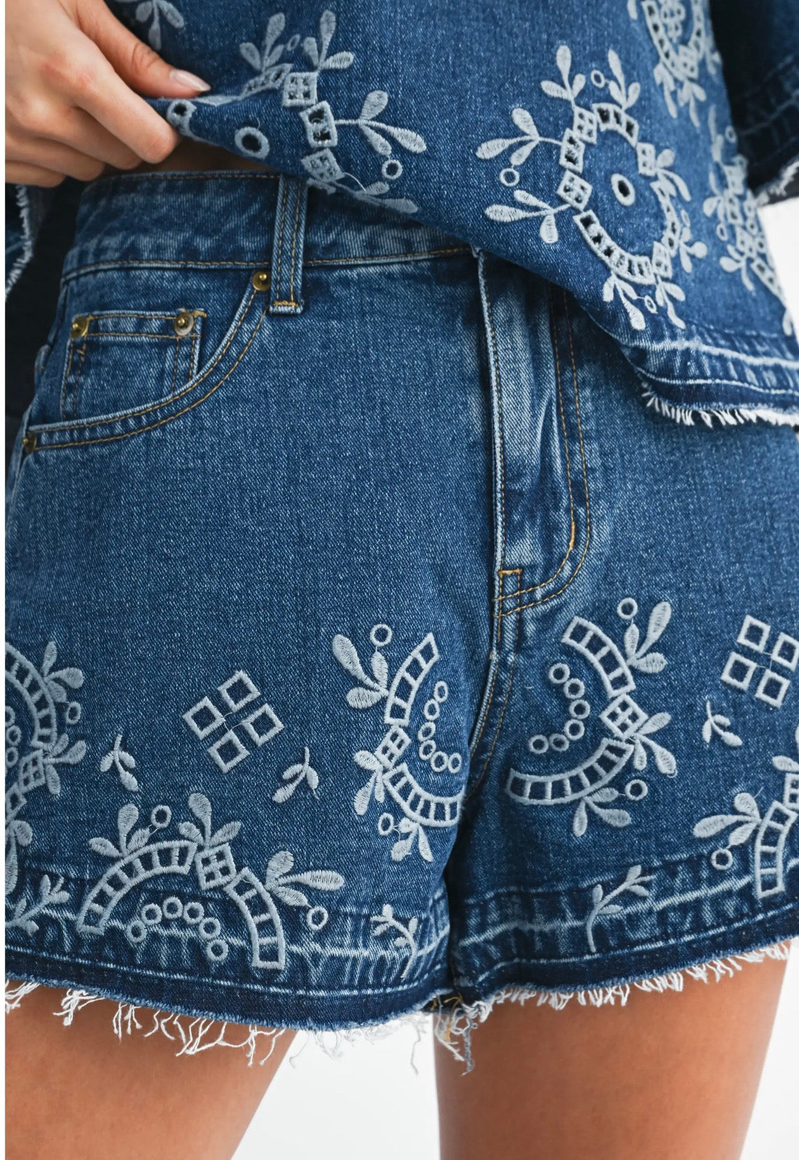 Indigo Bloom Shorts