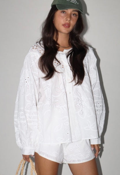 Magnolia Eyelet Top