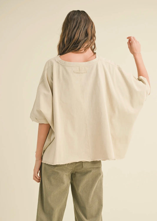Draped Sleeves Tee