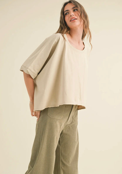 Draped Sleeves Tee