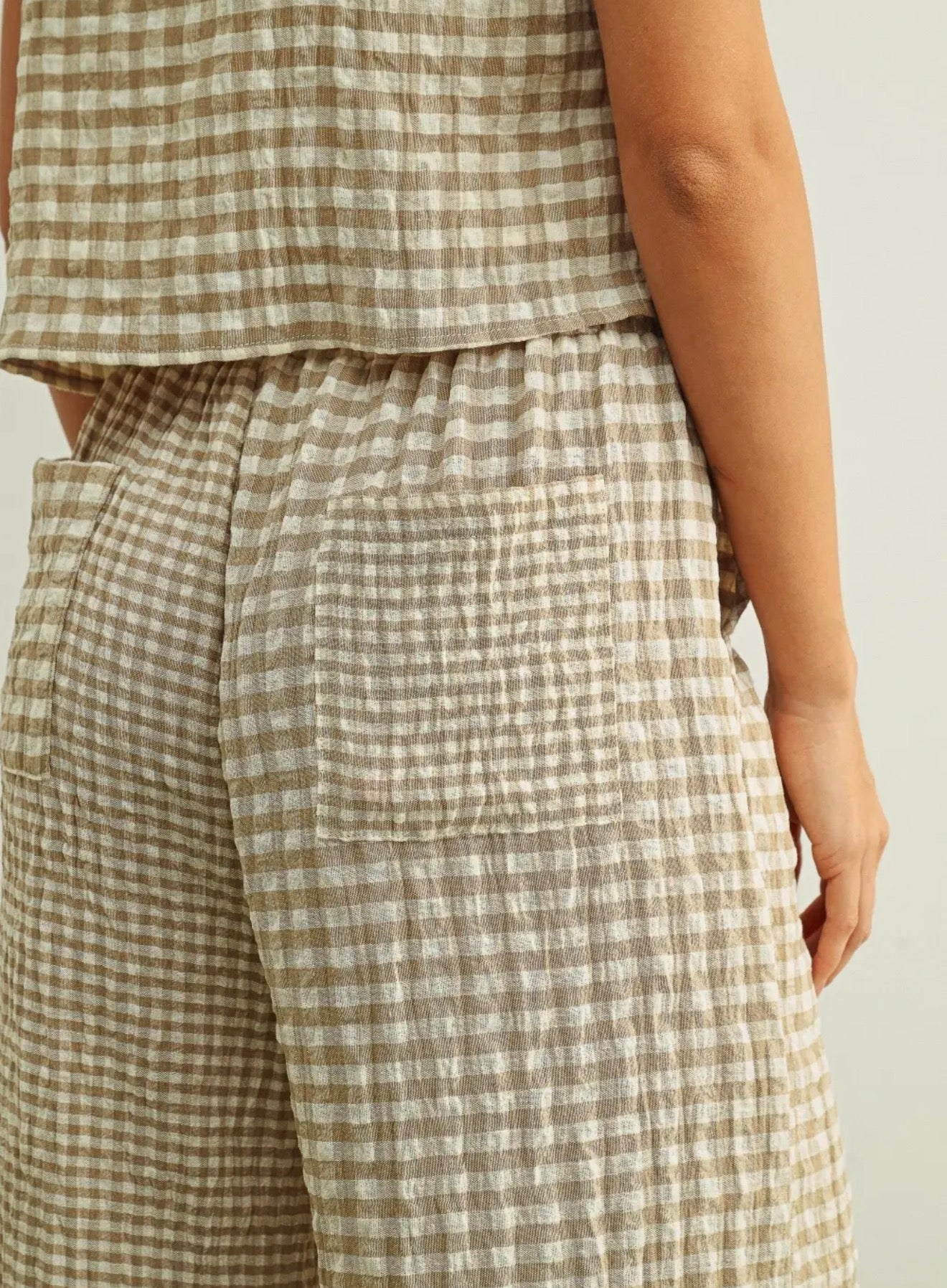 Easy Living Gingham Pants