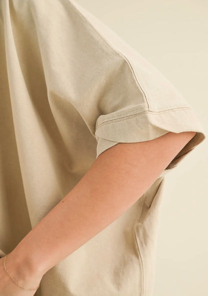 Draped Sleeves Tee