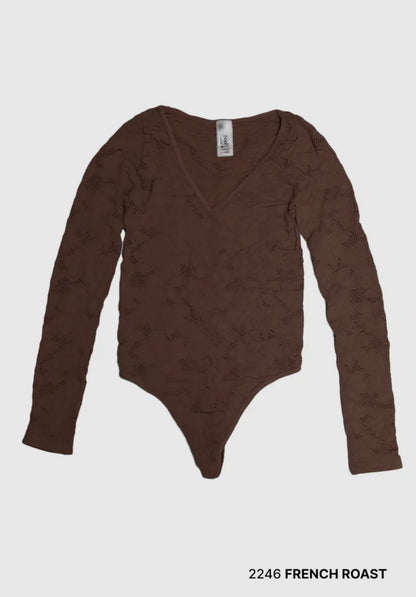 brown lace bodysuit