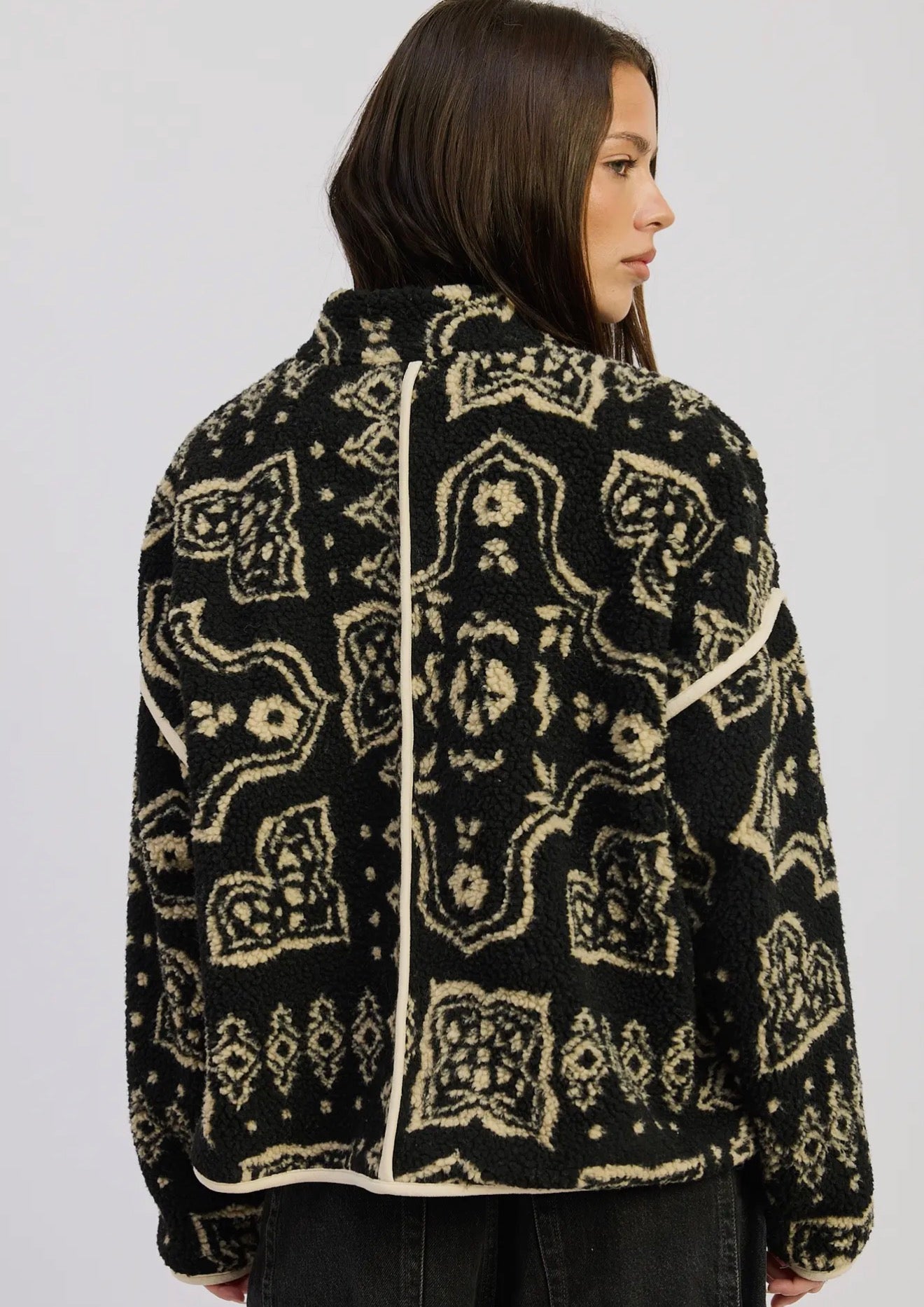 boho fleece jacket