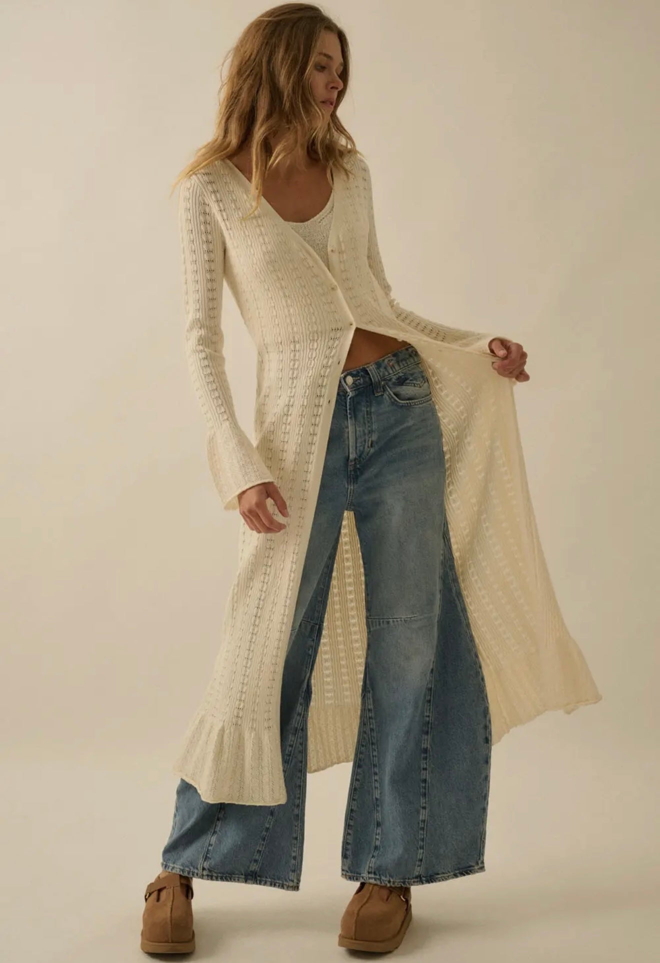 The Solstice Knit Duster