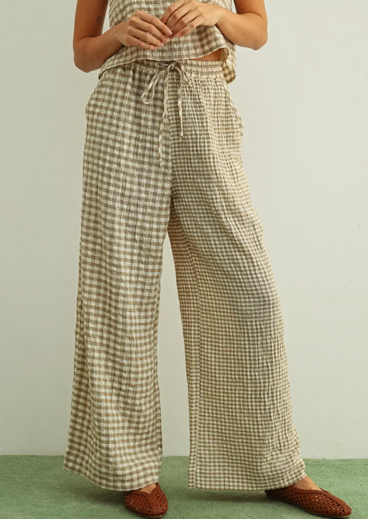 Easy Living Gingham Pants