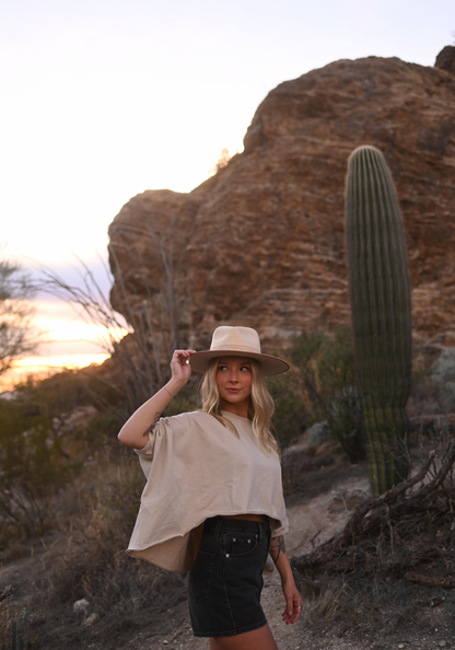 Draped Sleeves Tee