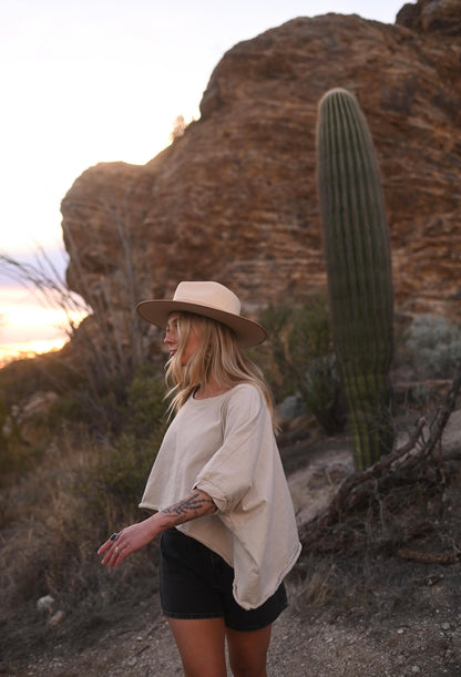 Draped Sleeves Tee